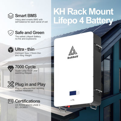 हाइब्रिड ग्रिड पावरवॉल लाइफपो4 होम बैटरी 48V 200ah 10Kwh 51.2v 300ah वाईफाई के साथ लिथियम आयन बैटरी