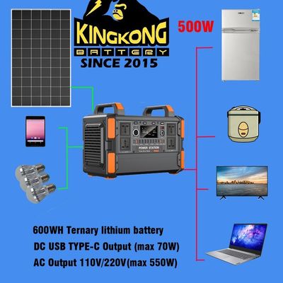 500W/1KW लिथियम बैटरी घर टीवी और रोशनी के लिए पोर्टेबल सौर ऊर्जा प्रणाली जनरेटर