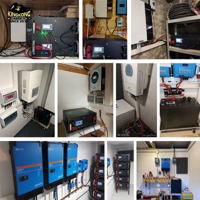 OEM 51.2V 15Kwh सौर इन्वर्टर LFP4 LiFePO4 बैटरी पैक 48V 300Ah समानांतर मैक्स 32 समानांतर के लिए