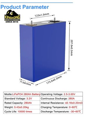 OEM सौर ऊर्जा भंडारण समाधान के लिए 280Ah 314Ah प्रिज्माटिक LiFePO4 बैटरी सेल