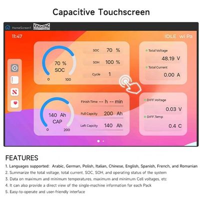सौर लाइफपो4 बैटरी 48V 100Ah 200Ah 280Ah