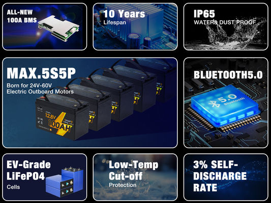 गहरी चक्र लाइफपो4 लिथियम आयन बैटरी