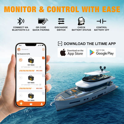 गहरी चक्र लाइफपो4 लिथियम आयन बैटरी