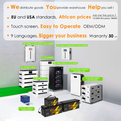 शक्तिशाली लिथियम बैटरी 10Kw 30Kw 220V