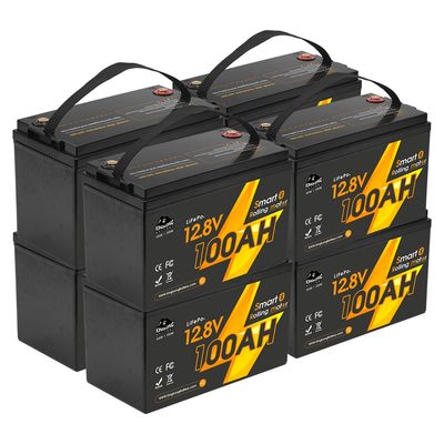 12V 12.8V 24V 48V वोल्ट 100Ah 120Ah 200Ah 300Ah 400Ah रिचार्जेबल लाइफपो4 डीप साइकल ली लिथियम आयन बैटरी पैक सील