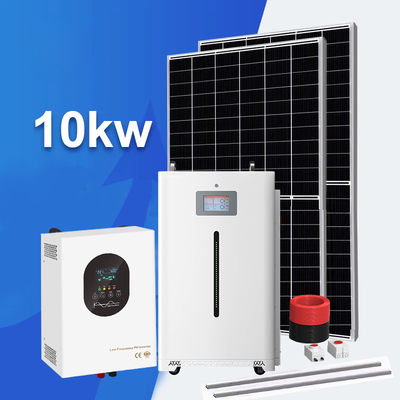 51.2 वोल्ट लिथियम बैटरी का कुशल रूपांतरण 10KW ऑफ ग्रिड सौर ऊर्जा भंडारण प्रणाली किट घर के लिए सौर ऊर्जा प्रणाली