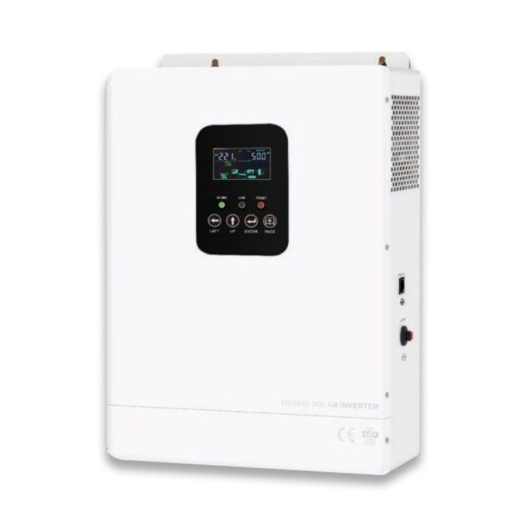 24V 48V शुद्ध साइन वेव हाइब्रिड सोलर इन्वर्टर 4 6KW 7KW 8KW 10KW दोहरी आउटपुट 420*310*110M