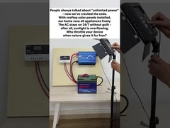 घर के लिए सौर ऊर्जा बैकअप स्थापित करने के बाद, हमारे घर मुफ्त में सभी उपकरणों चल सकता है