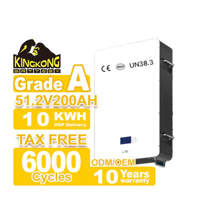 हाइब्रिड ग्रिड पावरवॉल लाइफपो4 होम बैटरी 48V 200ah 10Kwh 51.2v 300ah वाईफाई के साथ लिथियम आयन बैटरी