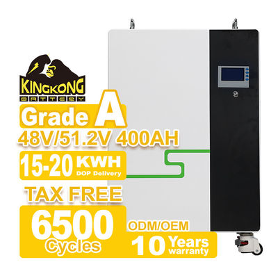 48V 51.2V LiFePO4 बैटरी पैक 200Ah 300Ah 400Ah 15kWh 20kWh सौर ऊर्जा भंडारण के लिए