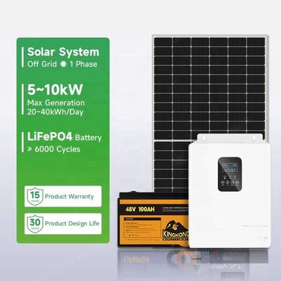 110V/220V/230V आउटपुट वोल्टेज ऑन और ऑफ ग्रिड होम पैनल किट के लिए सौर ऊर्जा प्रणाली